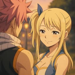 Обложка фанфика Улыбка Люси такая теплая