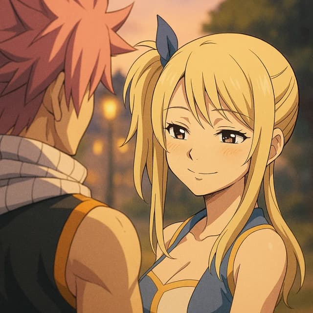 Обложка фанфика Улыбка Люси такая теплая